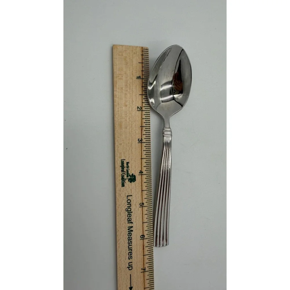 Reed & Barton Teaspoons Set of 16 Stainless 18/10 Fluted Ribbed